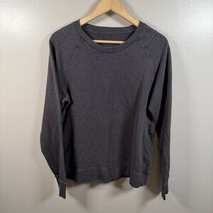 Lululemon Crewneck Sweatshirt Womens Size 8? Medium Charcoal Gray Comfy